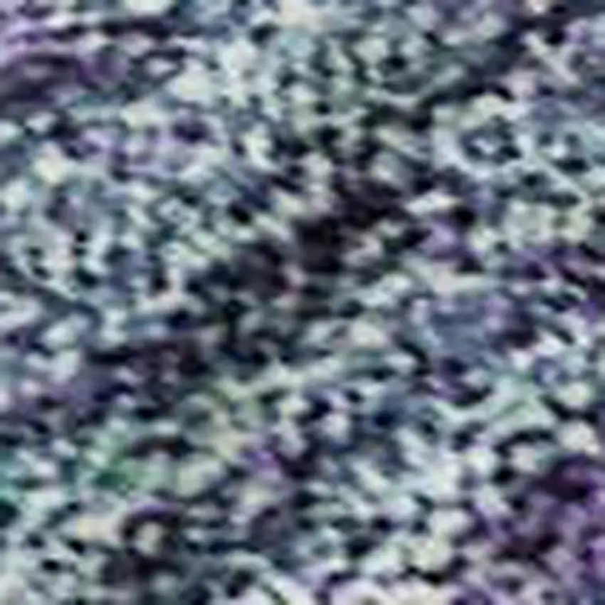 Aqua And Purple Abstract Washable Area Rug With UV Protection Photo 2