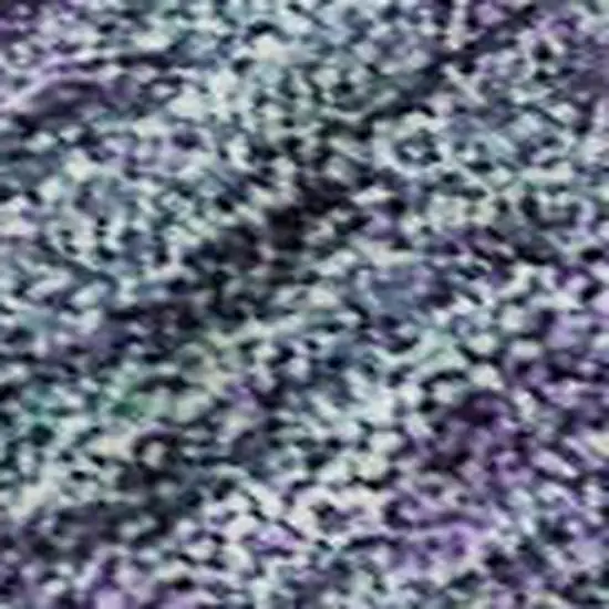 Aqua And Purple Abstract Washable Area Rug With UV Protection Photo 2