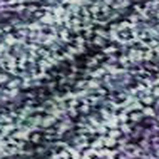Aqua And Purple Abstract Washable Area Rug With UV Protection Photo 2