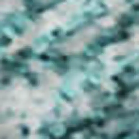 Aqua And Teal Abstract Washable Area Rug With UV Protection Photo 4