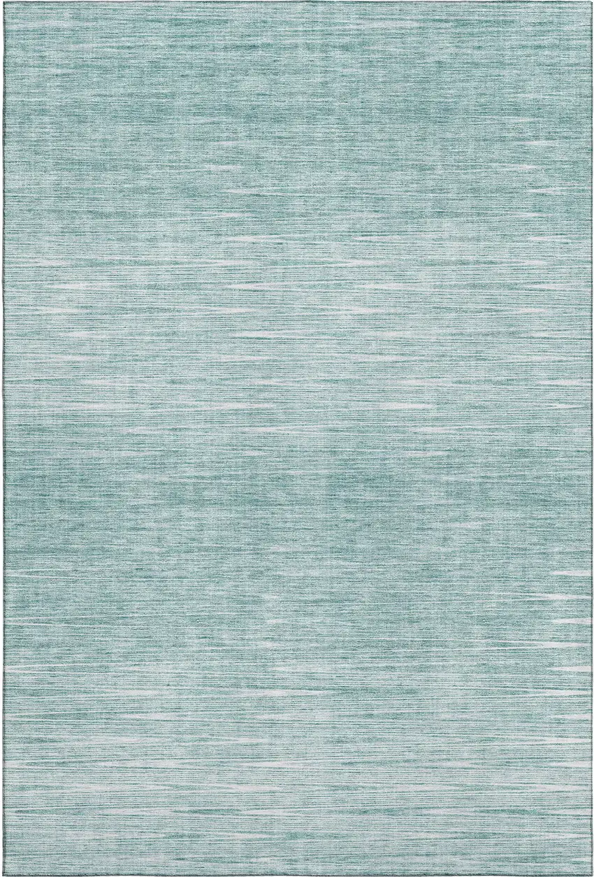 Aqua And Teal Abstract Washable Area Rug With UV Protection Photo 1