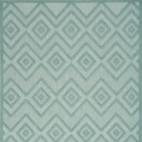 Aqua Indoor Outdoor Area Rug Photo 7