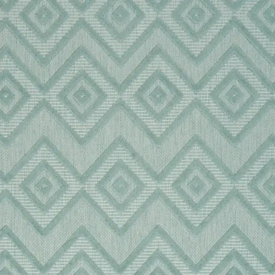 Aqua Indoor Outdoor Area Rug Photo 9