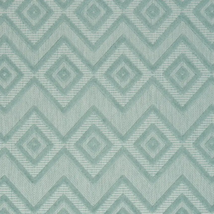 Aqua Indoor Outdoor Area Rug Photo 9