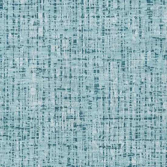 Aqua And Teal Blue Abstract Washable Indoor Outdoor Area Rug Photo 3