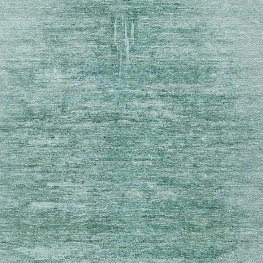 Aqua And Teal Blue Abstract Washable Indoor Outdoor Area Rug Photo 6