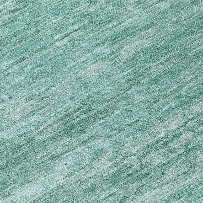 Aqua And Teal Blue Abstract Washable Indoor Outdoor Area Rug Photo 8