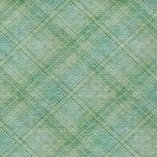 Aqua And Teal Blue Plaid Washable Indoor Outdoor Area Rug Photo 5