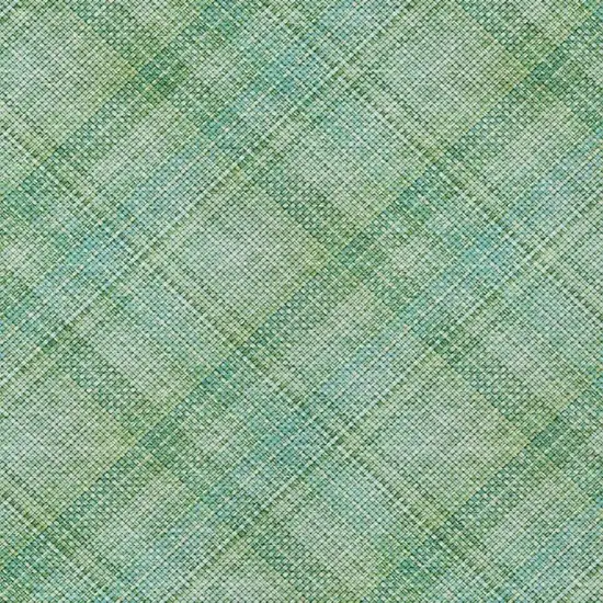 Aqua And Teal Blue Plaid Washable Indoor Outdoor Area Rug Photo 8