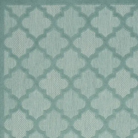 Aqua Indoor Outdoor Area Rug Photo 8