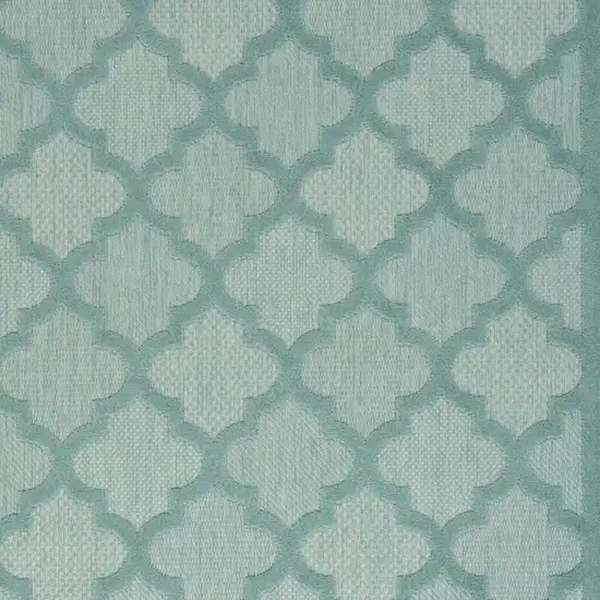 Aqua Indoor Outdoor Area Rug Photo 9