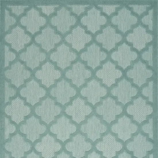 Aqua Indoor Outdoor Area Rug Photo 8