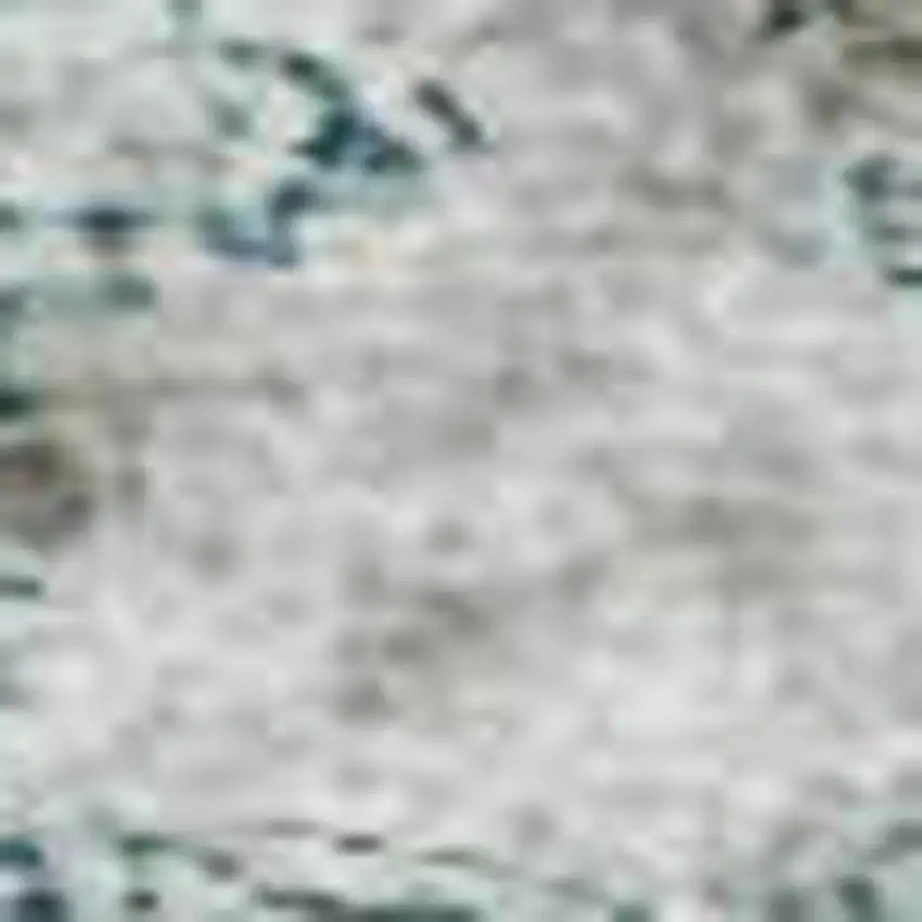 Aqua Beige And Taupe Floral Washable Area Rug With UV Protection Photo 3