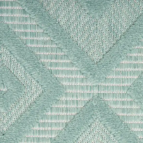 Aqua Indoor Outdoor Area Rug Photo 9
