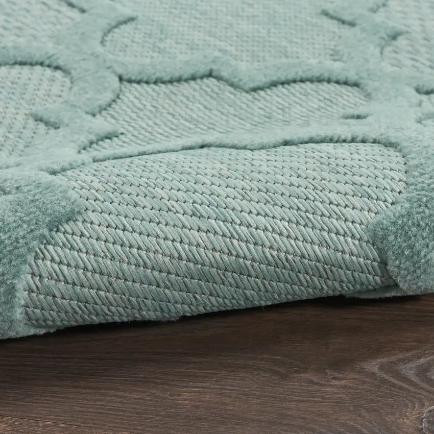 Aqua Indoor Outdoor Area Rug Photo 8