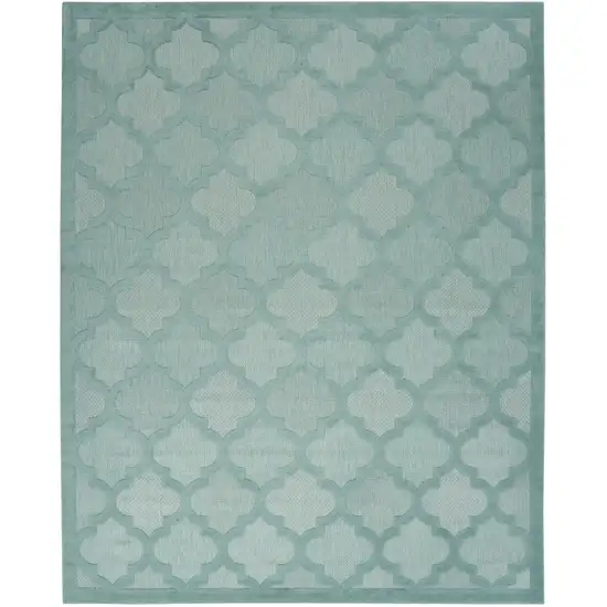 Aqua Indoor Outdoor Area Rug Photo 1