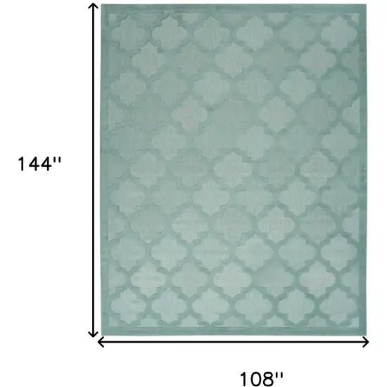 Aqua Indoor Outdoor Area Rug Photo 3