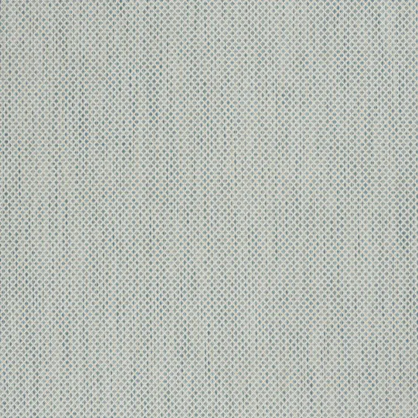 Aqua Geometric Power Loom Area Rug Photo 4