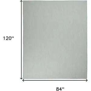 Photo of Aqua Geometric Power Loom Area Rug