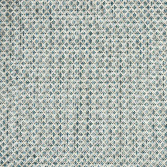 Aqua And Ivory Indoor Outdoor Area Rug Photo 5