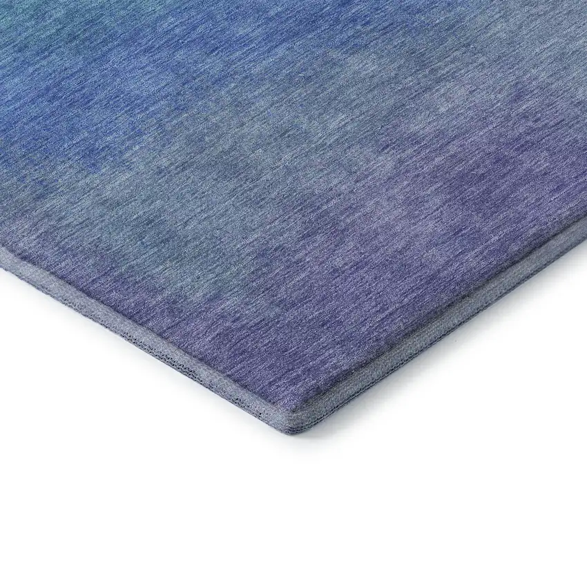 Aqua Orange And Copper Ombre Washable Area Rug With UV Protection Photo 8