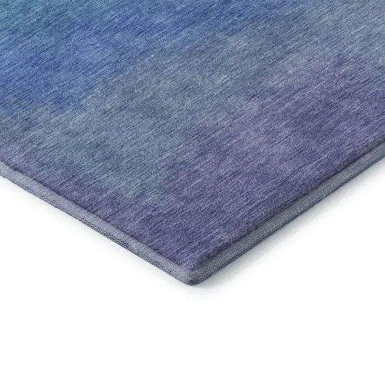 Aqua Orange And Copper Ombre Washable Area Rug With UV Protection Photo 8