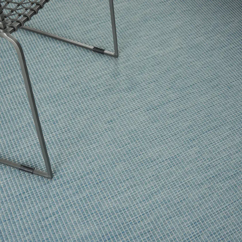 Aqua Indoor Outdoor Area Rug Photo 5