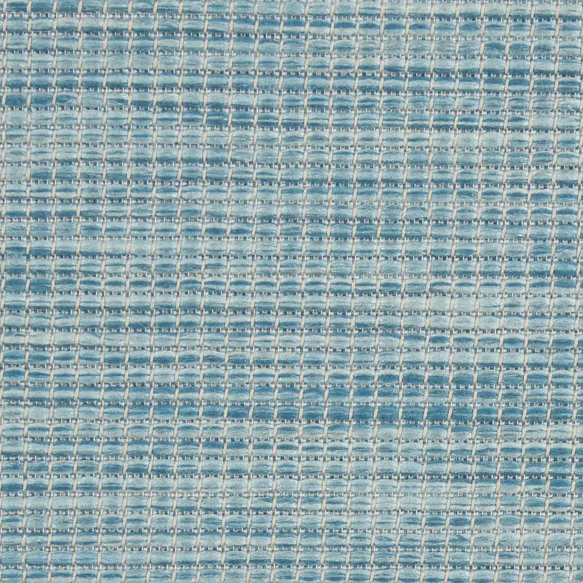 Aqua Indoor Outdoor Area Rug Photo 9