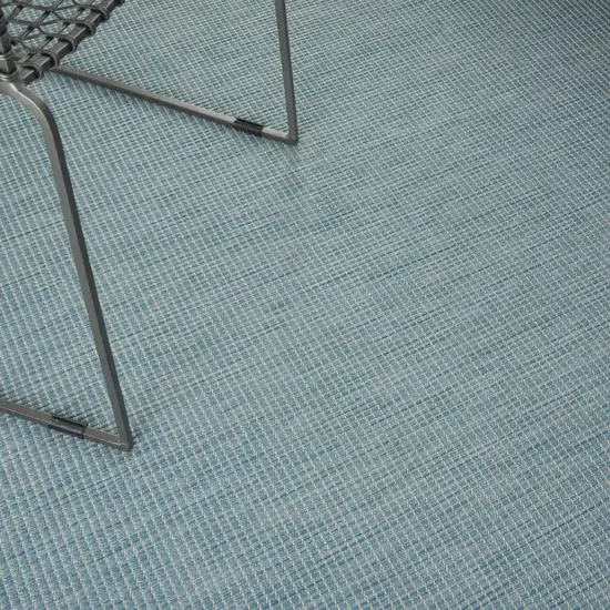 Aqua Power Loom Area Rug Photo 4