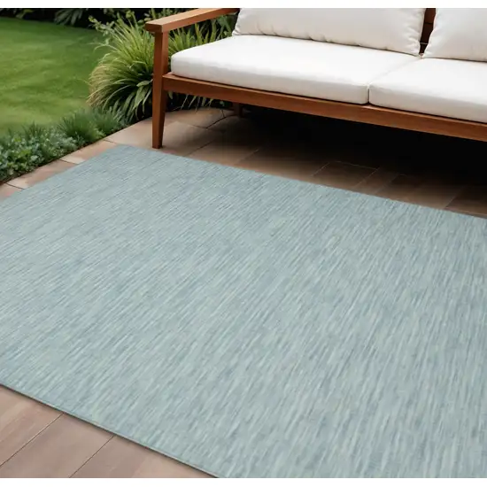 Aqua Indoor Outdoor Area Rug Photo 1