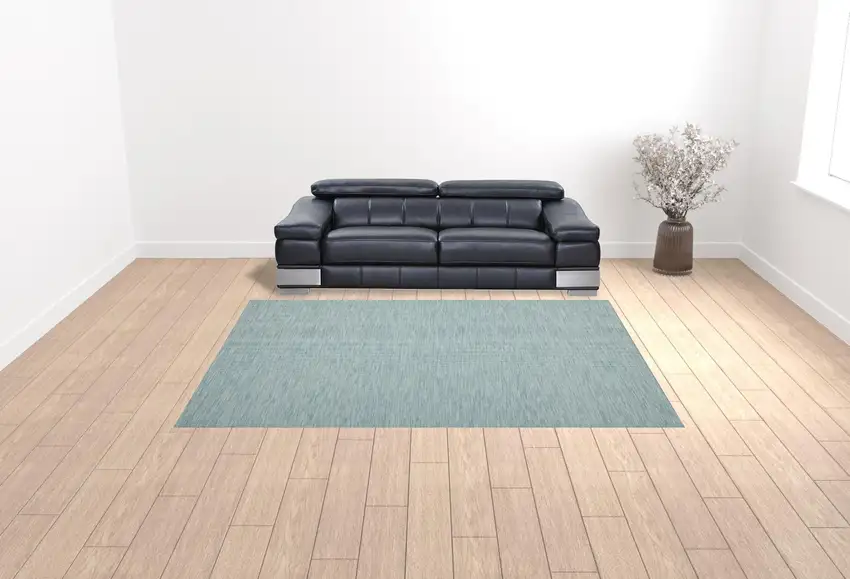 Aqua Power Loom Area Rug Photo 3