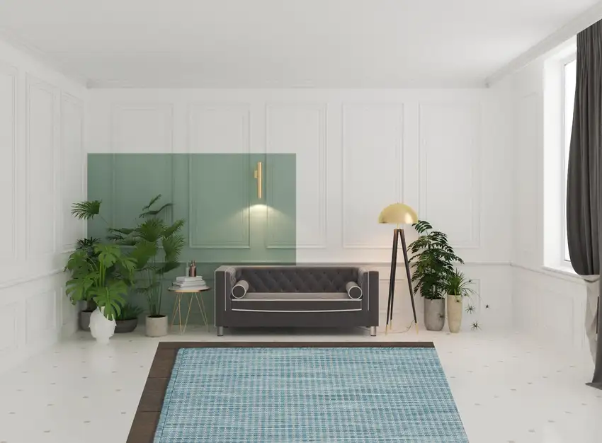 Aqua Power Loom Area Rug Photo 3