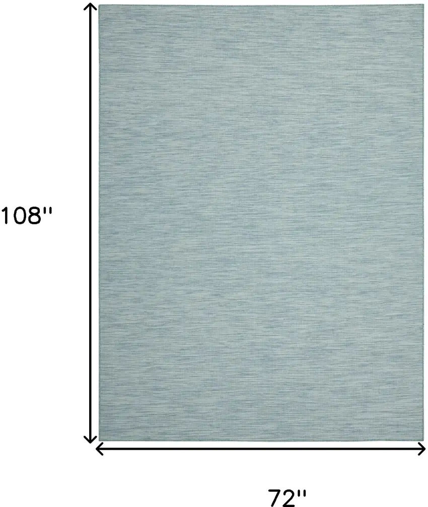 Aqua Power Loom Area Rug Photo 9