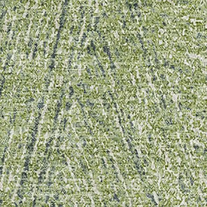 Artichoke Green And Beige Abstract Washable Area Rug With UV Protection Photo 3