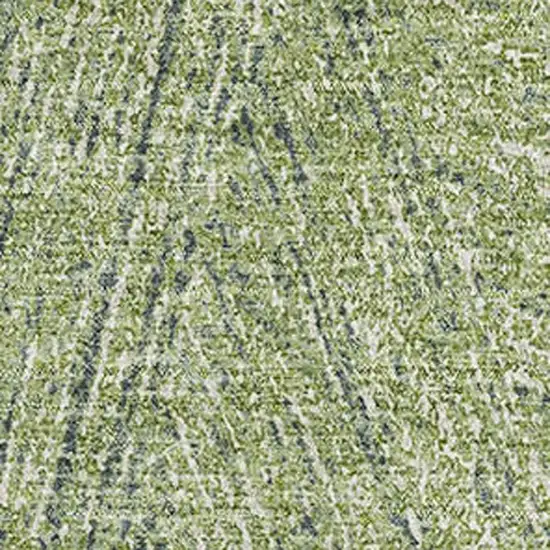 Artichoke Green And Beige Abstract Washable Area Rug With UV Protection Photo 3