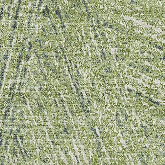 Artichoke Green And Beige Abstract Washable Area Rug With UV Protection Photo 3