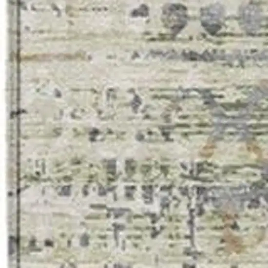 Artichoke Green And Beige Moroccan Washable Indoor Outdoor Area Rug Photo 3