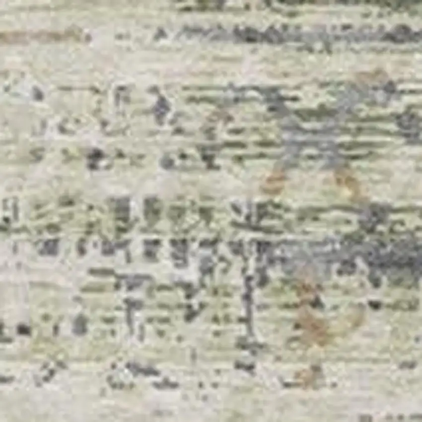 Artichoke Green And Beige Moroccan Washable Indoor Outdoor Area Rug Photo 3