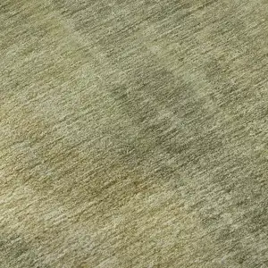 Photo of Artichoke Green And Copper Abstract Washable Area Rug With UV Protection