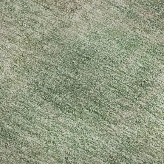 Artichoke Green And Eggplant Abstract Washable Area Rug With UV Protection Photo 2