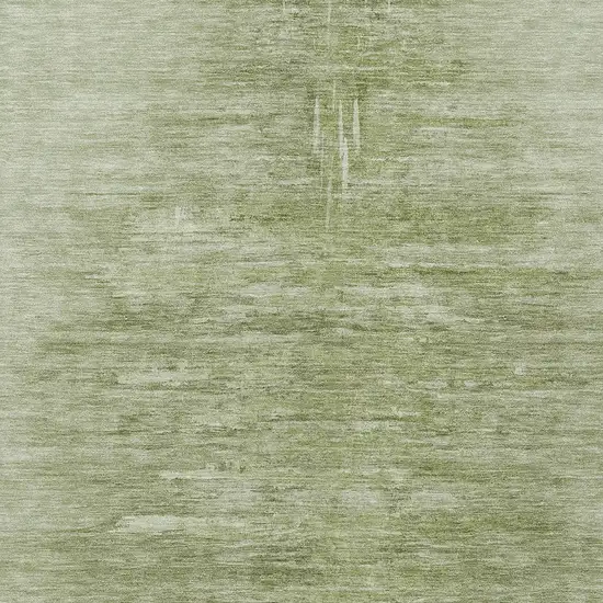 Artichoke Green And Fern Green Abstract Washable Indoor Outdoor Area Rug Photo 6