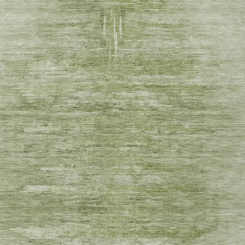 Artichoke Green And Fern Green Abstract Washable Indoor Outdoor Area Rug Photo 6