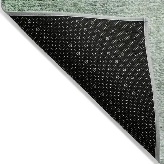 Artichoke Green And Fern Green Abstract Washable Indoor Outdoor Area Rug Photo 4