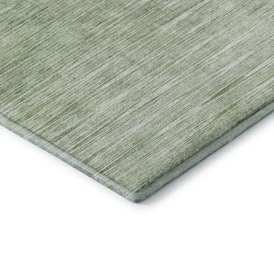Artichoke Green And Gray Abstract Washable Area Rug With UV Protection Photo 8
