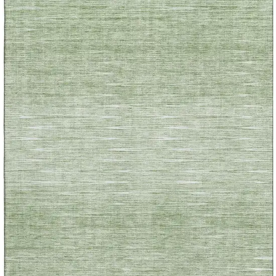 Artichoke Green And Gray Abstract Washable Area Rug With UV Protection Photo 4