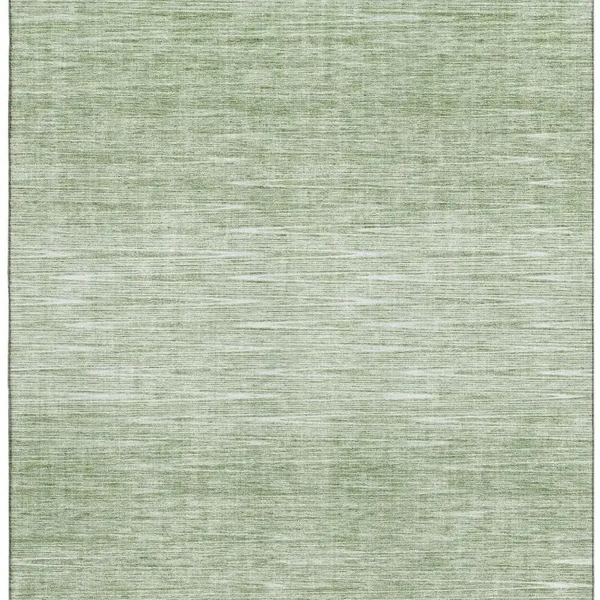 Artichoke Green And Gray Abstract Washable Area Rug With UV Protection Photo 4
