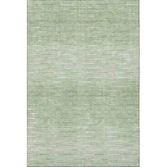 Artichoke Green And Gray Abstract Washable Area Rug With UV Protection Photo 4