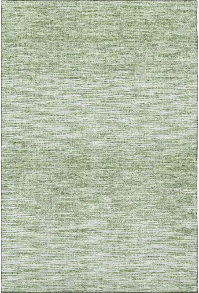 Artichoke Green And Gray Abstract Washable Area Rug With UV Protection Photo 4
