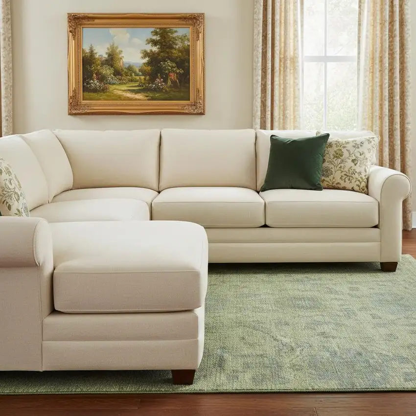 Artichoke Green And Gray Damask Washable Area Rug With UV Protection Photo 2