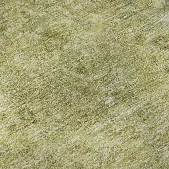 Artichoke Green And Gray Floral Medallion Washable Area Rug With UV Protection Photo 7